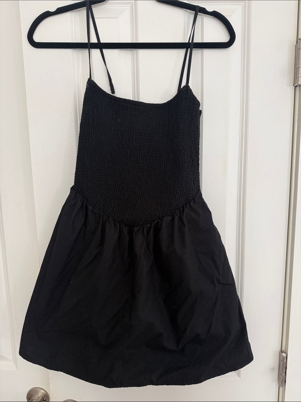 A&F Black Smocked Bodice Dress